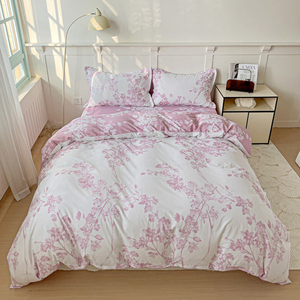 FORRO DUVET 100% ALGODÓN PRADERA ROSA