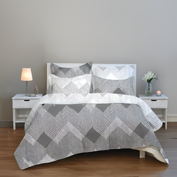COLCHA ULTRADELGADA TWEED GRIS